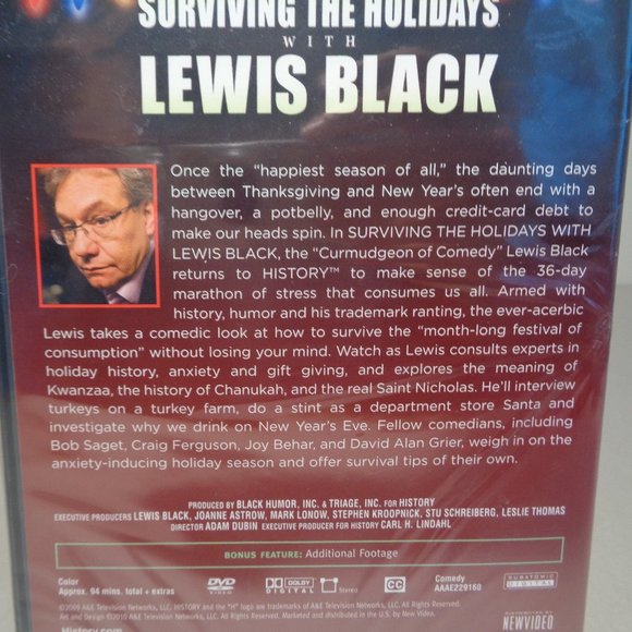 SURVIVING THE HOLIDAYS WITH LEWIS BLACK New DVD / Bonus Feature - Picture 3 of 7